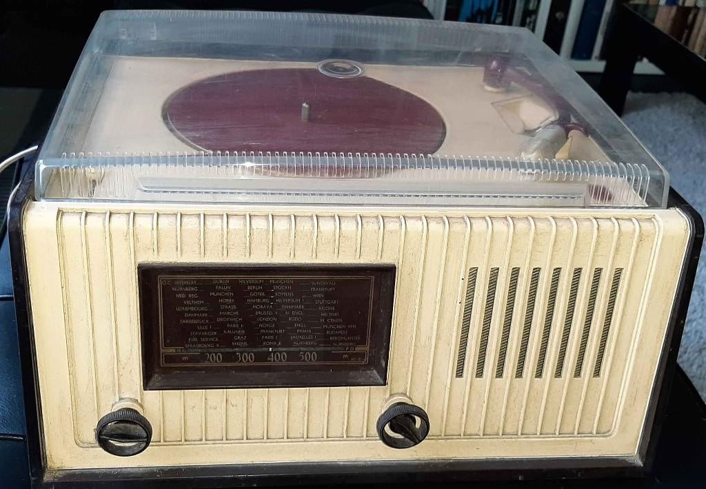 antiek radio pick up, Audio, Tv en Foto, Platenspelers, Ophalen, Gebruikt, Platenspeler, Philips