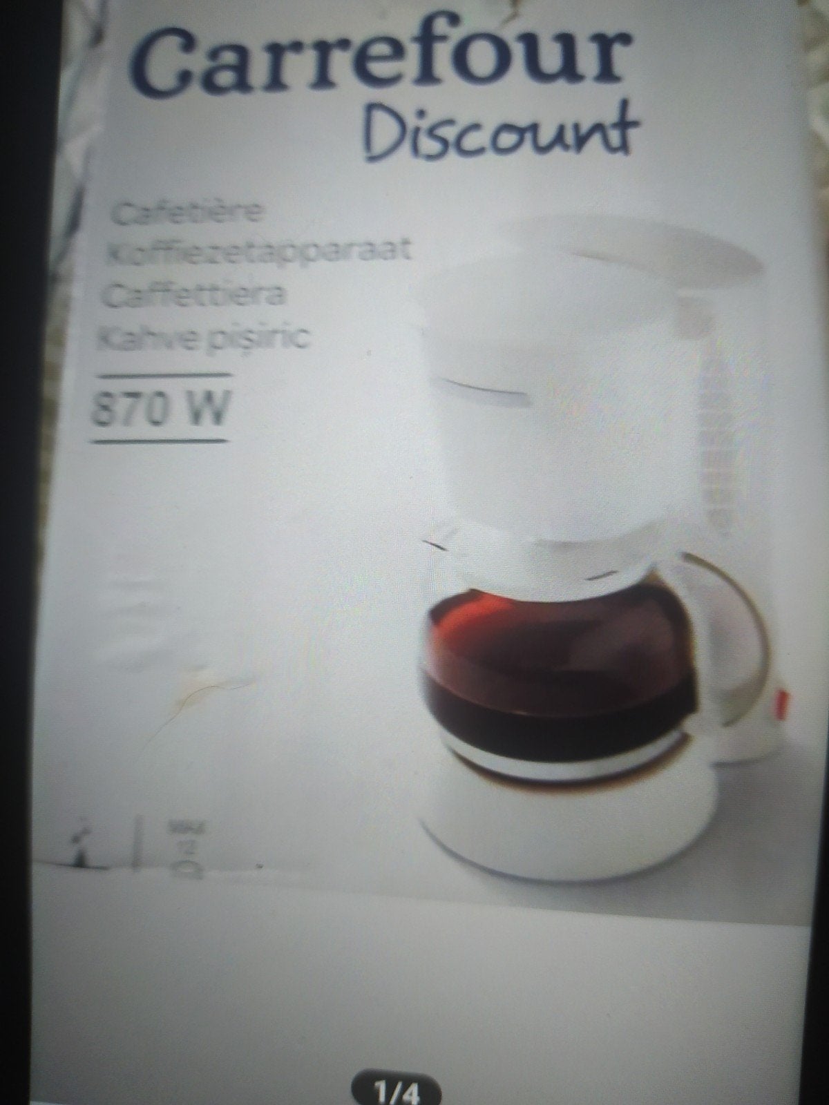 Cafetière haut de gamme, marque.CARREFOUR, Electroménager, Enlèvement ou Envoi