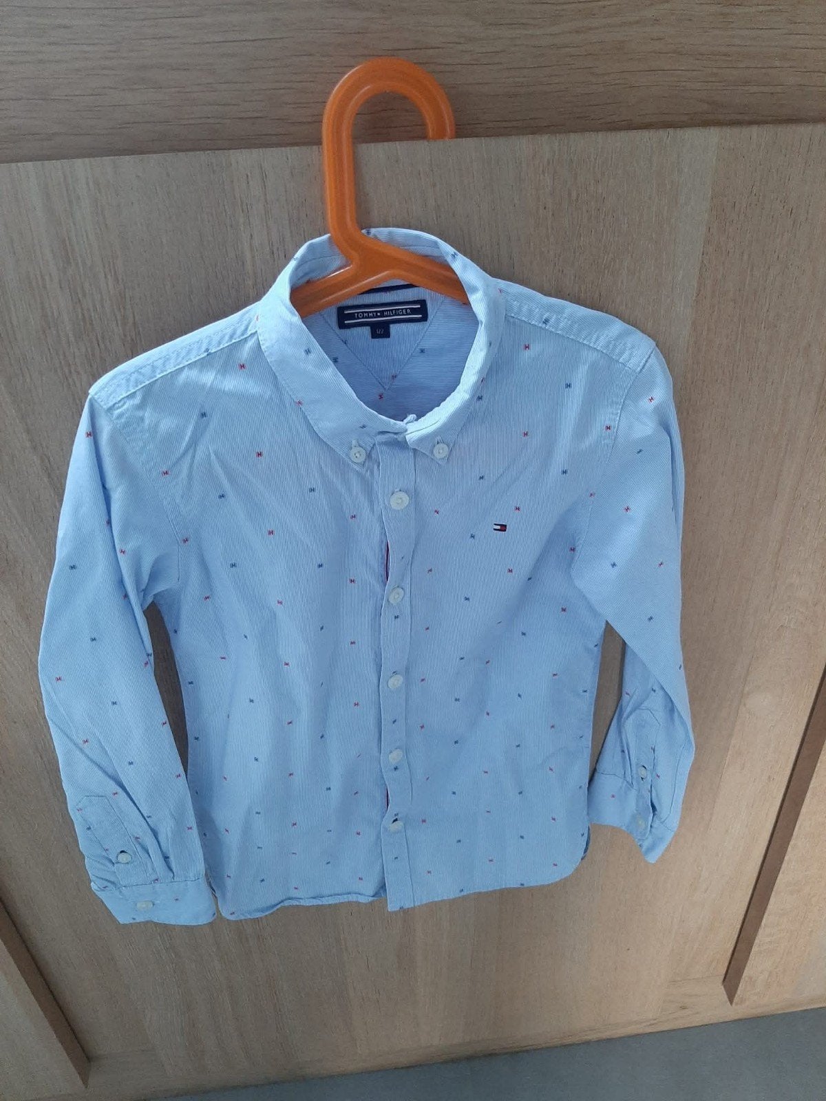 prachtig hemdje Tommy hilfiger M122, Kinderen en Baby's, Overhemd of Blouse, Ophalen of Verzenden, Jongen, Tommy Hilfiger