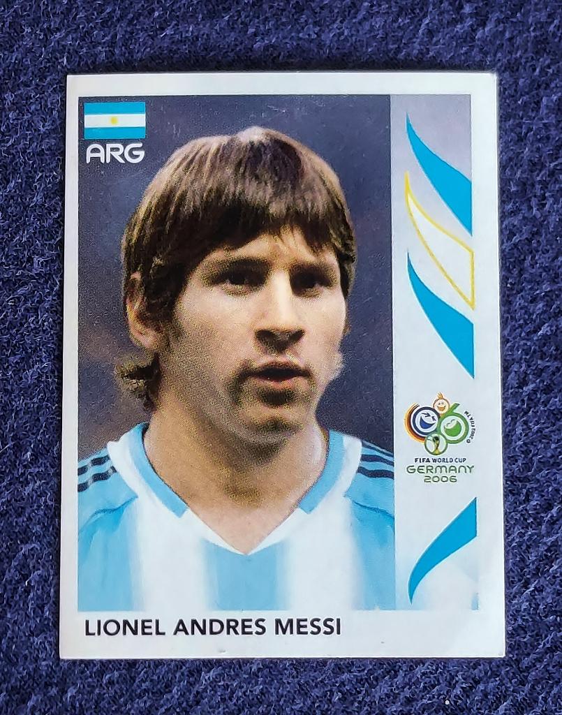 Panini sticker card voetbal ' WK 2006 - Lionel Messi '  #185, Ophalen of Verzenden, Nieuw, Sticker