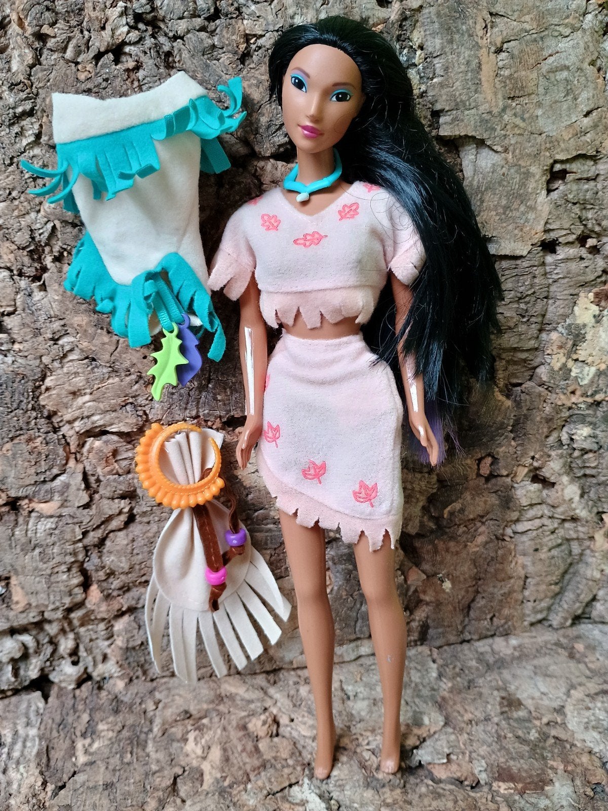Pocahontas, colar splash, Matell, 1995, Collections, Enlèvement ou Envoi, Pocahontas ou Petite Sirène, Comme neuf, Statue ou Figurine