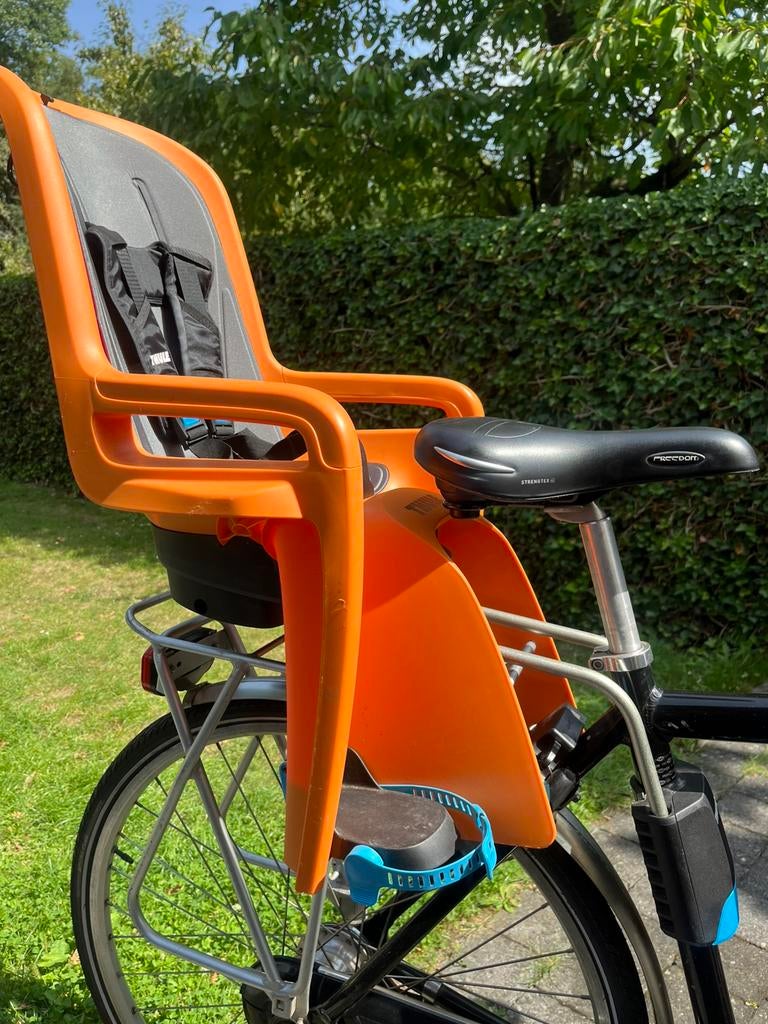 Fietsstoel Thule Ridealong 9m - 6j. Max gewicht 22kg, Fietsen en Brommers, Fietsaccessoires | Fietsstoeltjes, Ophalen, Achterzitje