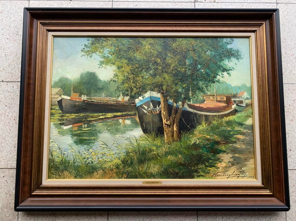 Schilderij Marcel Henneghien, Ophalen