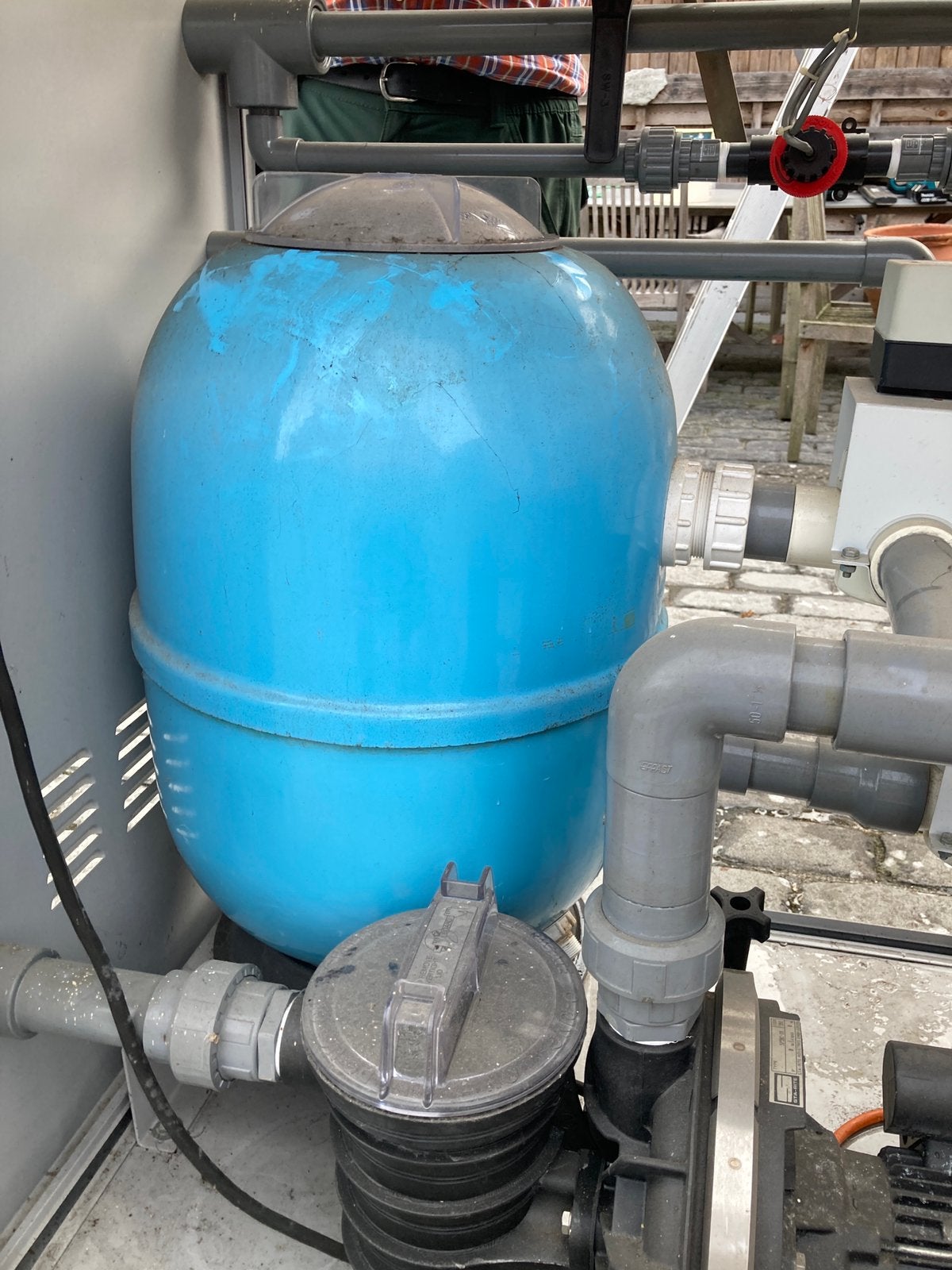 Industriele filter voor zwembad, Ophalen, Zo goed als nieuw