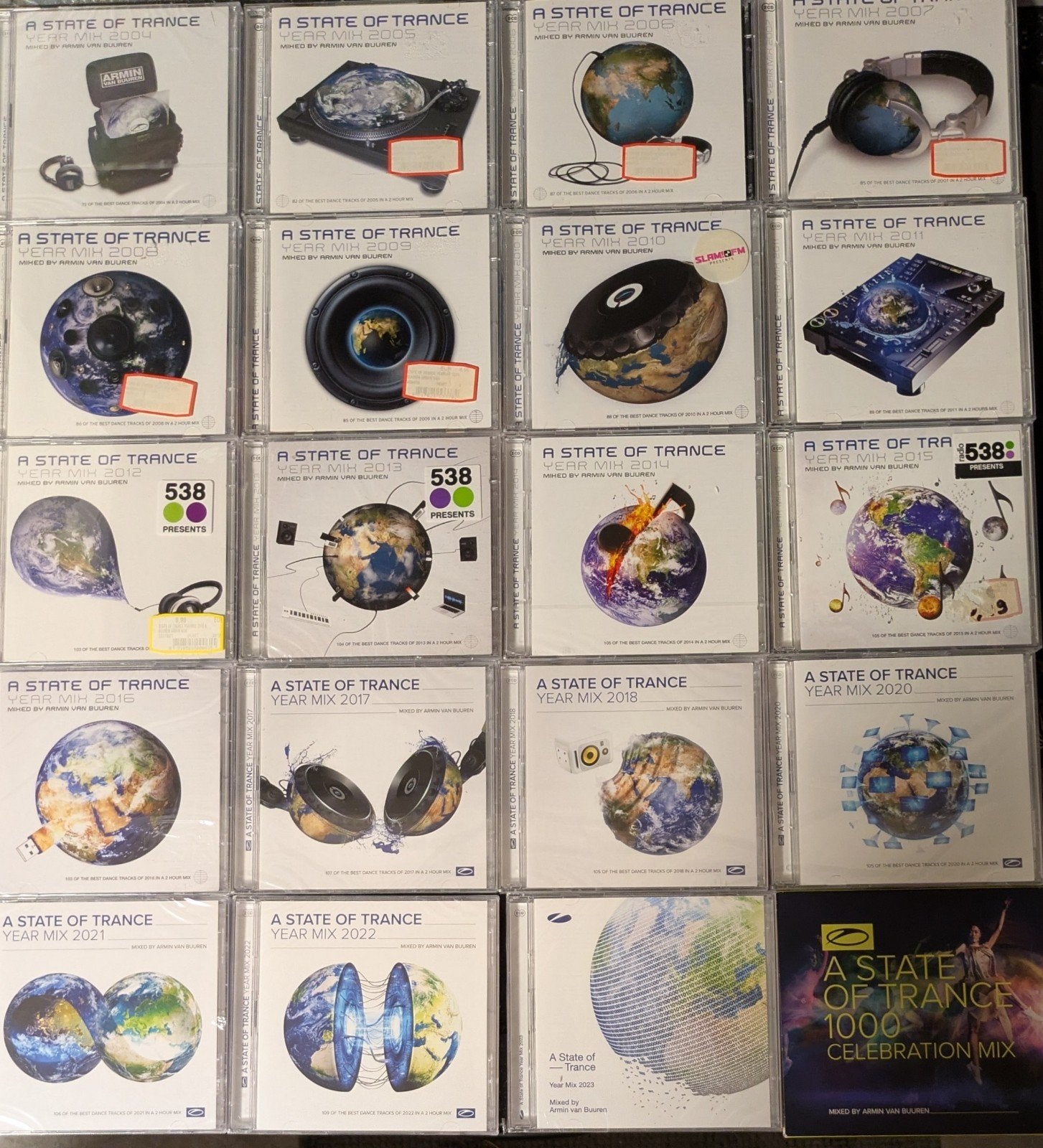 Grote Collectie Armin van Buuren - ASOT Year Mixen (20 CD’s), CD & DVD, CD | Dance & House, Enlèvement ou Envoi, Comme neuf, Trance