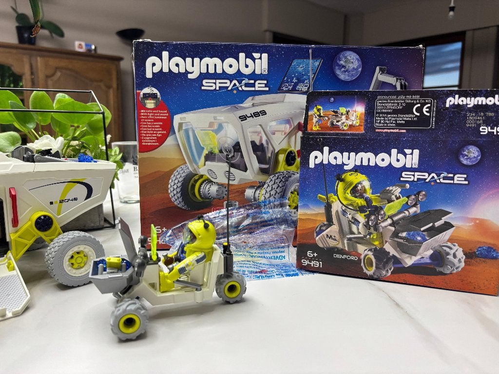 Playmobil Pack exploration spatiale 9489 + 9491 + 9492, Enfants & Bébés, Autres séries, Comme neuf, Véhicule, Kit complet