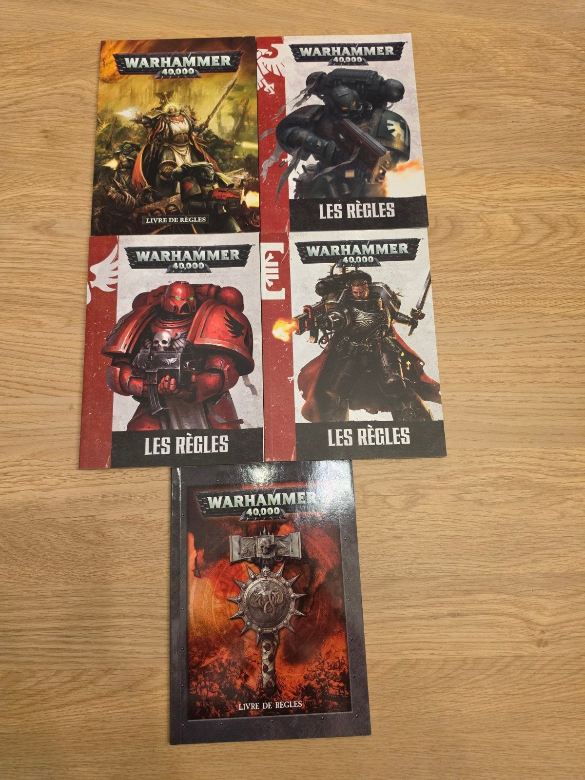 Lot 5 livres de règles Warhammer 40k Vf Games Workshop Neufs, Enlèvement ou Envoi, Comme neuf, Warhammer, Livre ou Catalogue