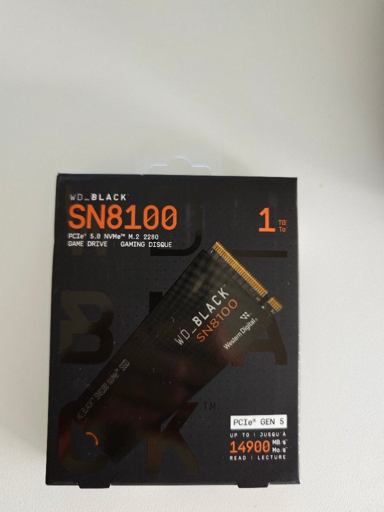 SSD WD_Black Sn8100 1 TO, SSD, Interne, Comme neuf, Enlèvement
