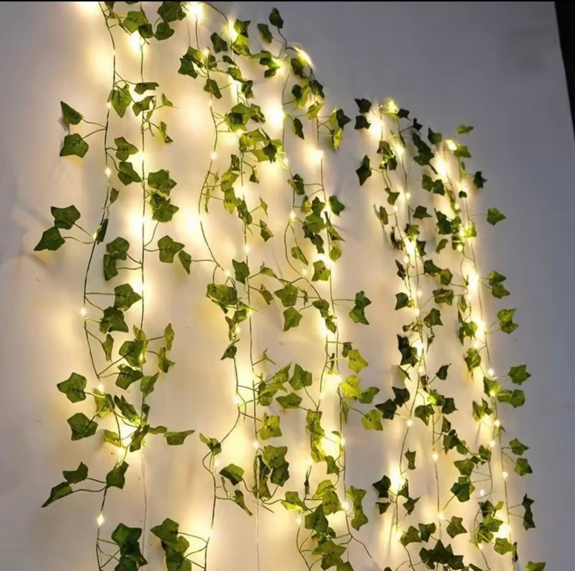 2M lichtslinger met groen blad, Verzenden, Nieuw, Groen, Kunststof