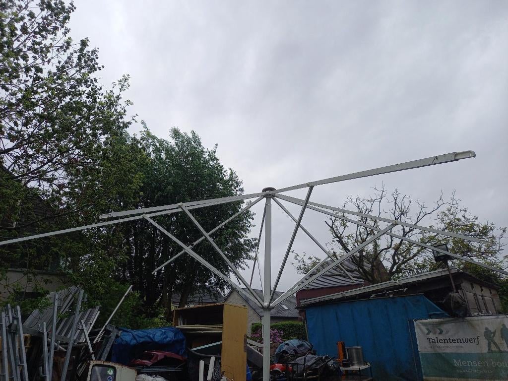 degelijk licht metaal parasol frame professioneel horeca, Tuin en Terras, Ophalen, Zo goed als nieuw, Meer dan 4 meter