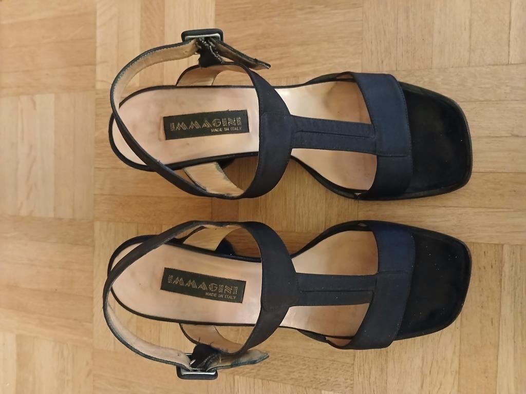 IMMAGINI sandalen met blauwe hak, gemaakt in Italië - 38,5, Kleding | Dames, Ophalen, Blauw, Sandalen of Muiltjes, Immagini -Made in Italy