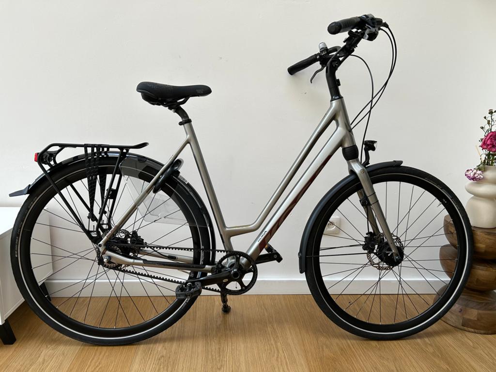 Koga f3 beltdrive voor grote dames, Vélos & Vélomoteurs, Enlèvement, Comme neuf, Vitesses
