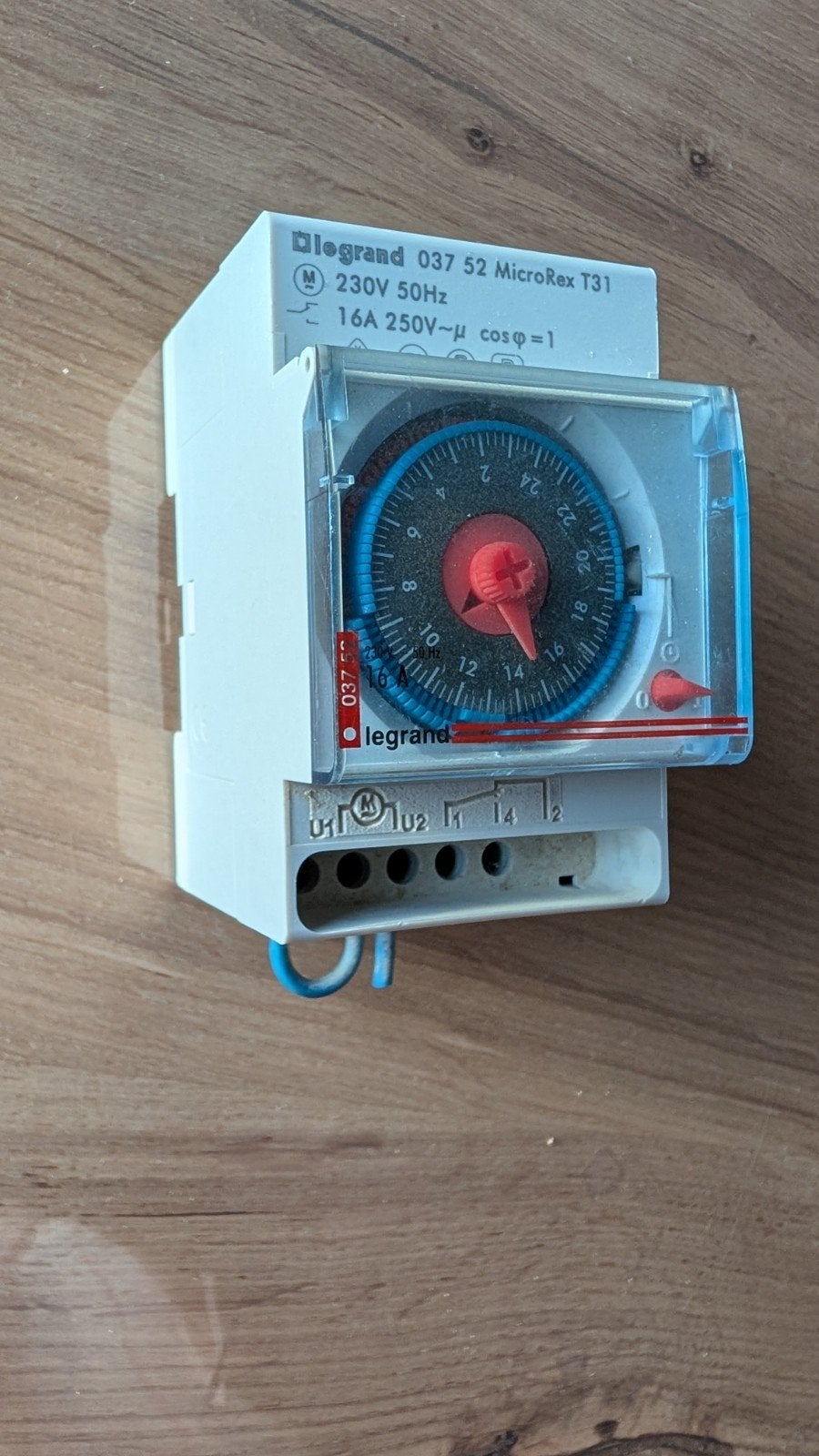 Legrand 037 52 MicroRex T31 analoge tijdschakelaar/schakelkl, Ophalen of Verzenden