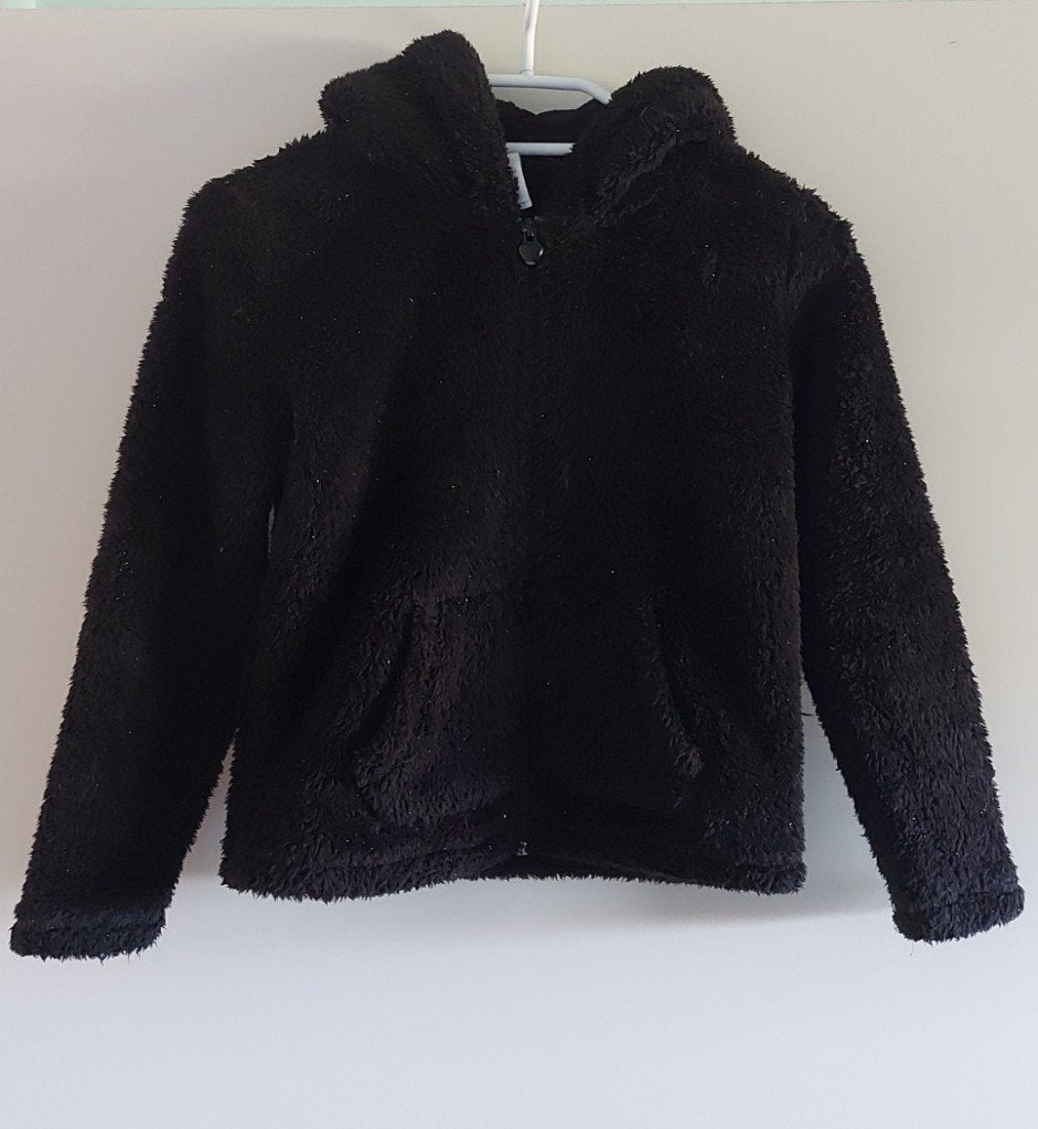 teddy jas met kap / tussenseizoenjas / fleece hoodie - 128, Palomino, Meisje, Ophalen of Verzenden, Zo goed als nieuw