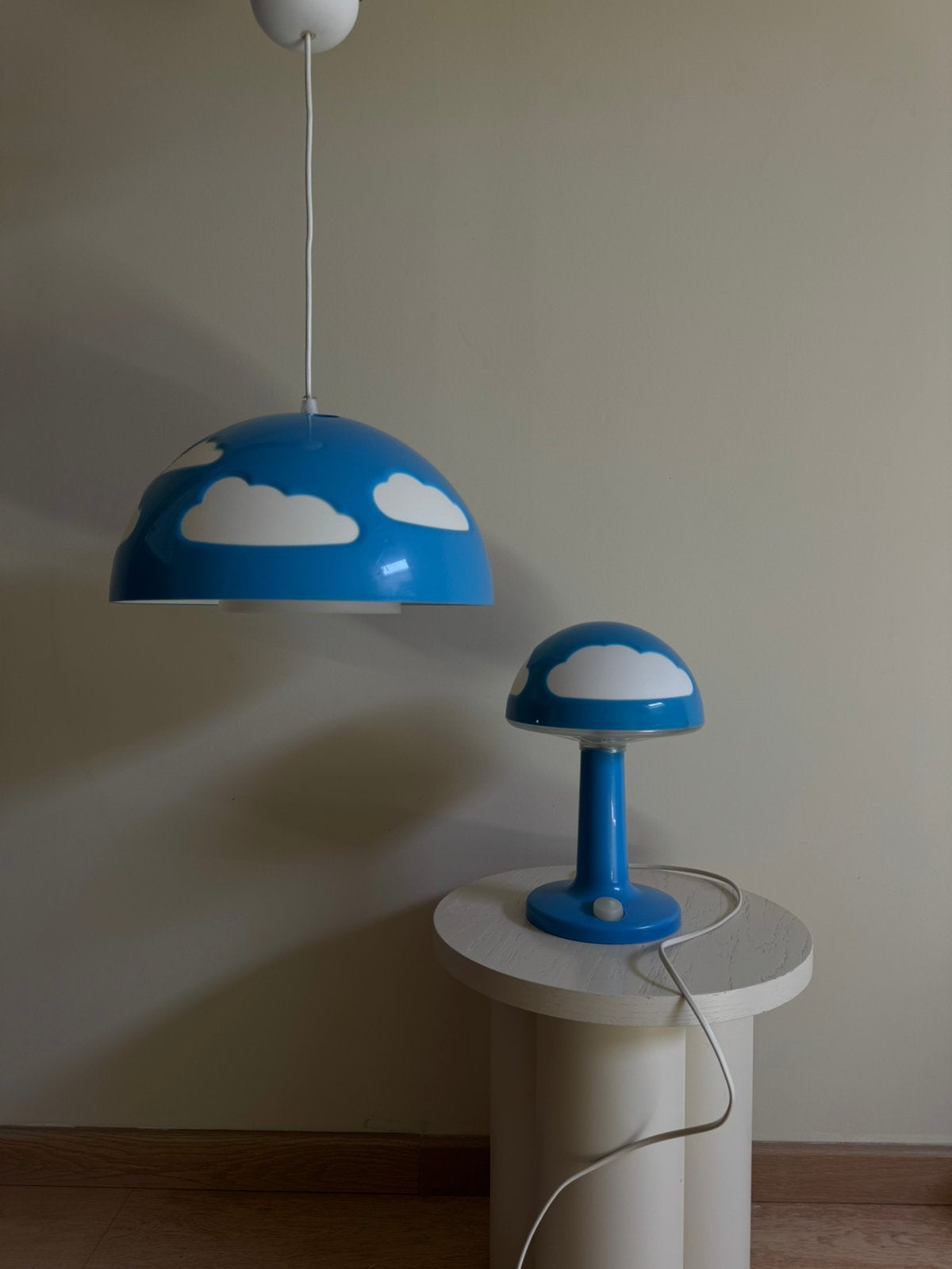 2 Vintage IKEA Skojig cloud lamps, Ophalen, Gebruikt