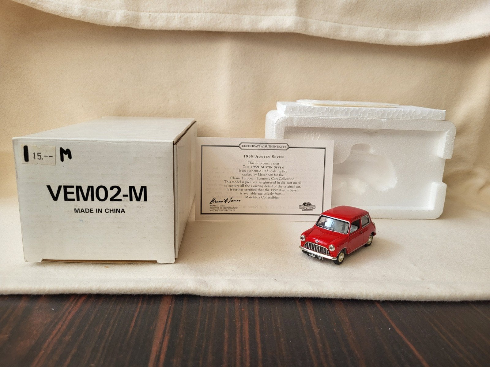 Matchbox Dinky VEM02-M 1959 Austin Seven, Enlèvement ou Envoi, Dinky Toys