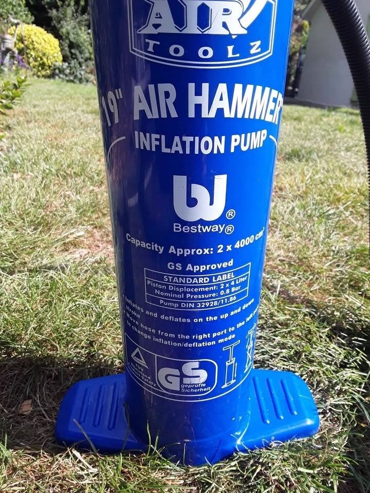 Bestway Hammer 19" 48 cm luchtpomp - Nieuwstaat, Caravans en Kamperen, Luchtpompen, Ophalen of Verzenden, Zo goed als nieuw