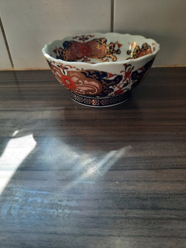 Bol en porcelaine de style Kabuki/Imari en or japonais,., Enlèvement