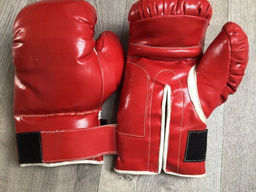 Bokshandschoenen, Ophalen, Zo goed als nieuw, Bokshandschoenen