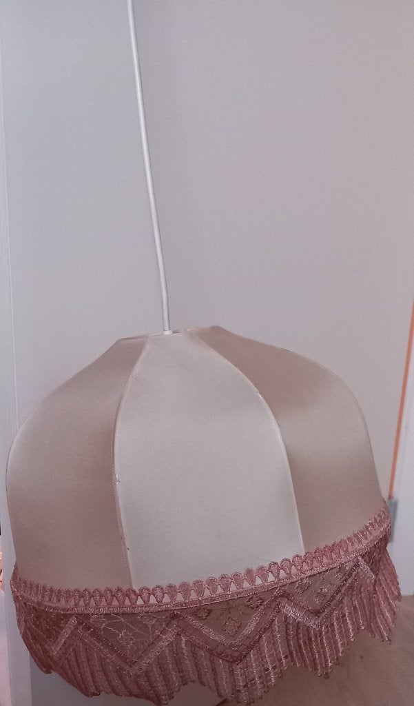 Unieke Antieke zijden Granny Hanglamp – Origin. Jaren 30/40, Antiek en Kunst, Ophalen of Verzenden