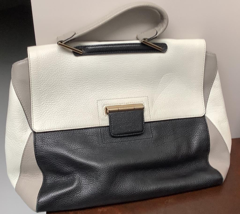 Furla handtas, Handtassen en Accessoires, Tassen | Damestassen, Ophalen, Gebruikt, Wit, Handtas
