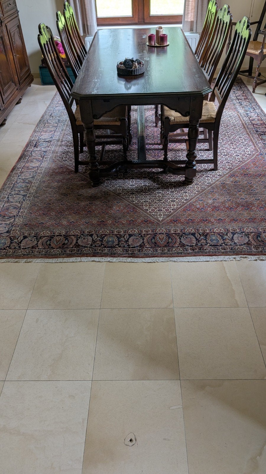 Table entièrement en chêne avec 8 chaises en chêne, Maison & Meubles, Ameublement | Tapis & Moquettes, Enlèvement