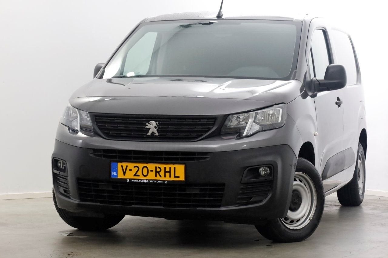 Peugeot Partner 1.2 PureTech 110pk Benzine Airco/3Pers. 05-2, Autos, Argent ou Gris, Achat, Entreprise, Cruise Control
