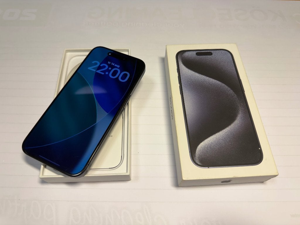 Iphone 15 Pro Blue Titanium, Blauw, Ophalen of Verzenden, 87 %, Zonder simlock