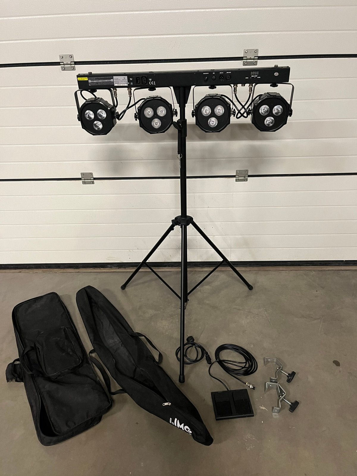 LED fourbar lichtset, Ophalen, Gebruikt, Licht, Geluidgestuurd