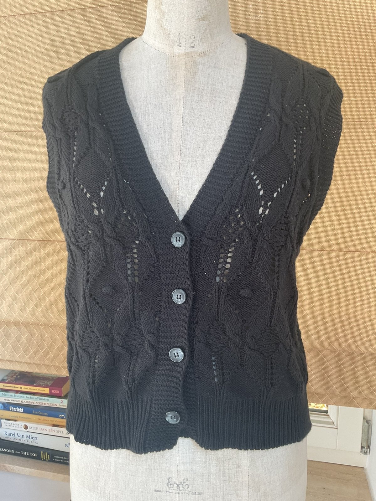 Tricot vestje van Ellen Callebaut, maat M, Kleding | Dames, Truien en Vesten, Ophalen of Verzenden, Zo goed als nieuw, Maat 38/40 (M)