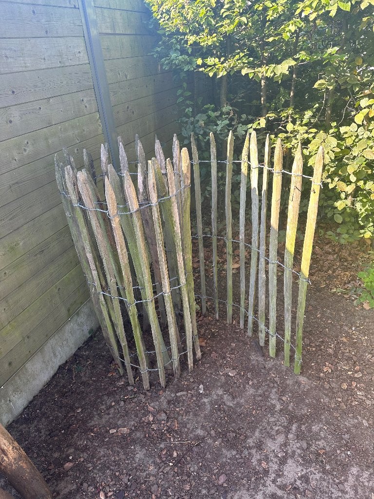 Schapenhek 3m50 lang 1m25 hoog, Ophalen, Gebruikt, Hout, Tuinhek