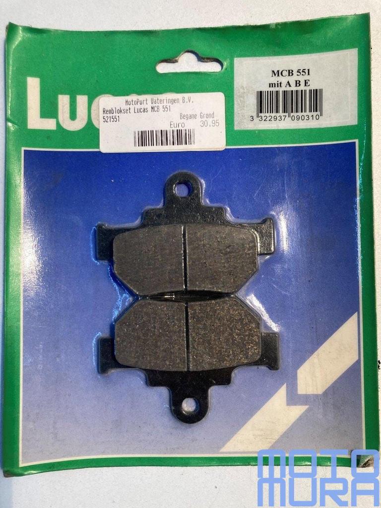 TRW MCB551 remblokken set Suzuki DR600 1985 - 1989 DR 600 50, Motoren, -, -, Nieuw, Ophalen of Verzenden