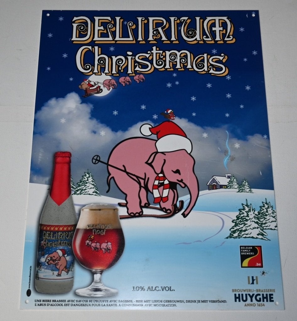 Delirium Christmas Brouwerij Huyghe, Verzenden, Nieuw, Reclamebord, Plaat of Schild, Overige merken