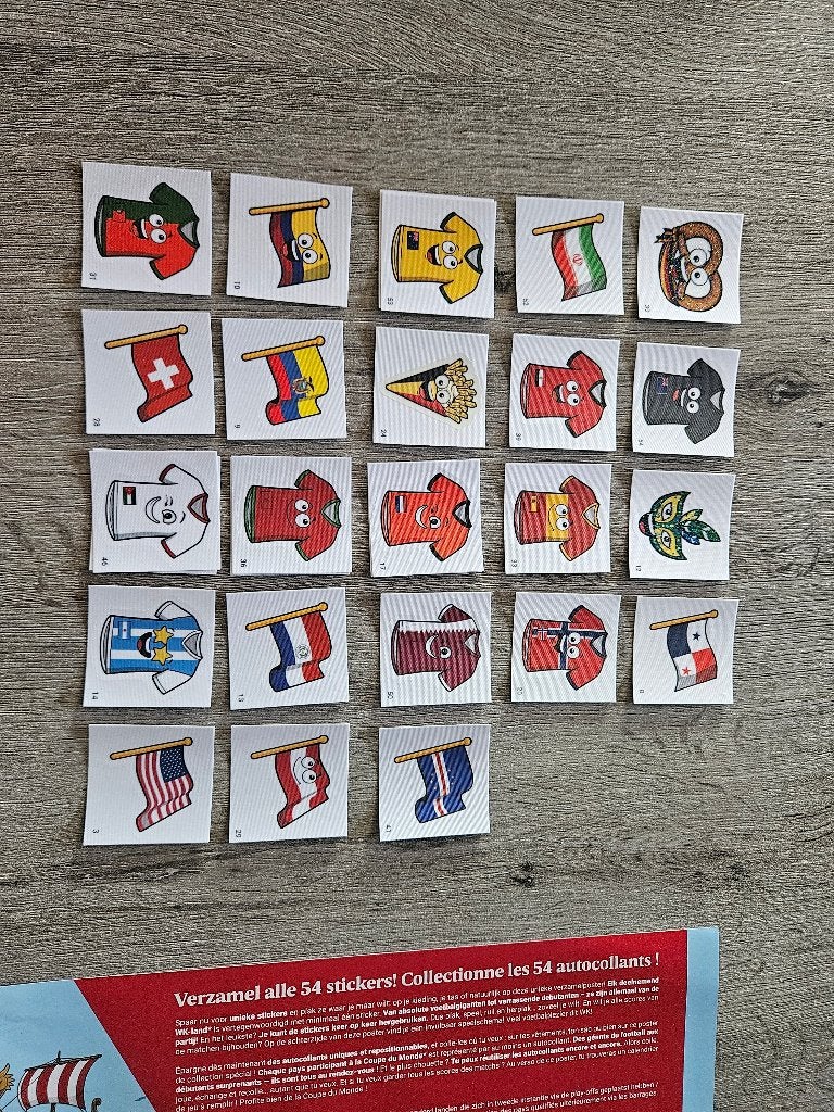 Stick it voetbalstickers, Verzamelen, Supermarktacties, Overige supermarkten, Ophalen
