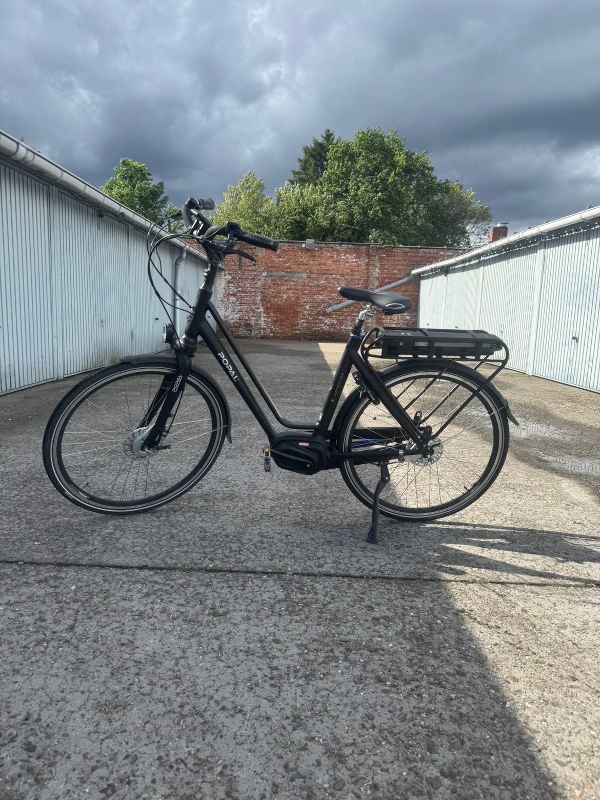 POPAL ELEKTRISCHE FIETS MET BAFANG MIDDENMOTOR, Fietsen en Brommers, Elektrische fietsen, Zo goed als nieuw, Ophalen