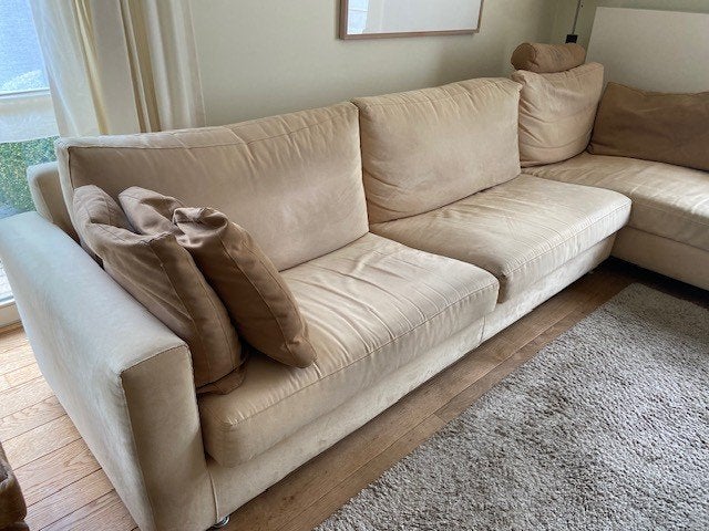 Canapé d'angle avec chaise longue et pouf, 150 cm ou plus, 300 cm ou plus, Quatre personnes ou plus, Enlèvement