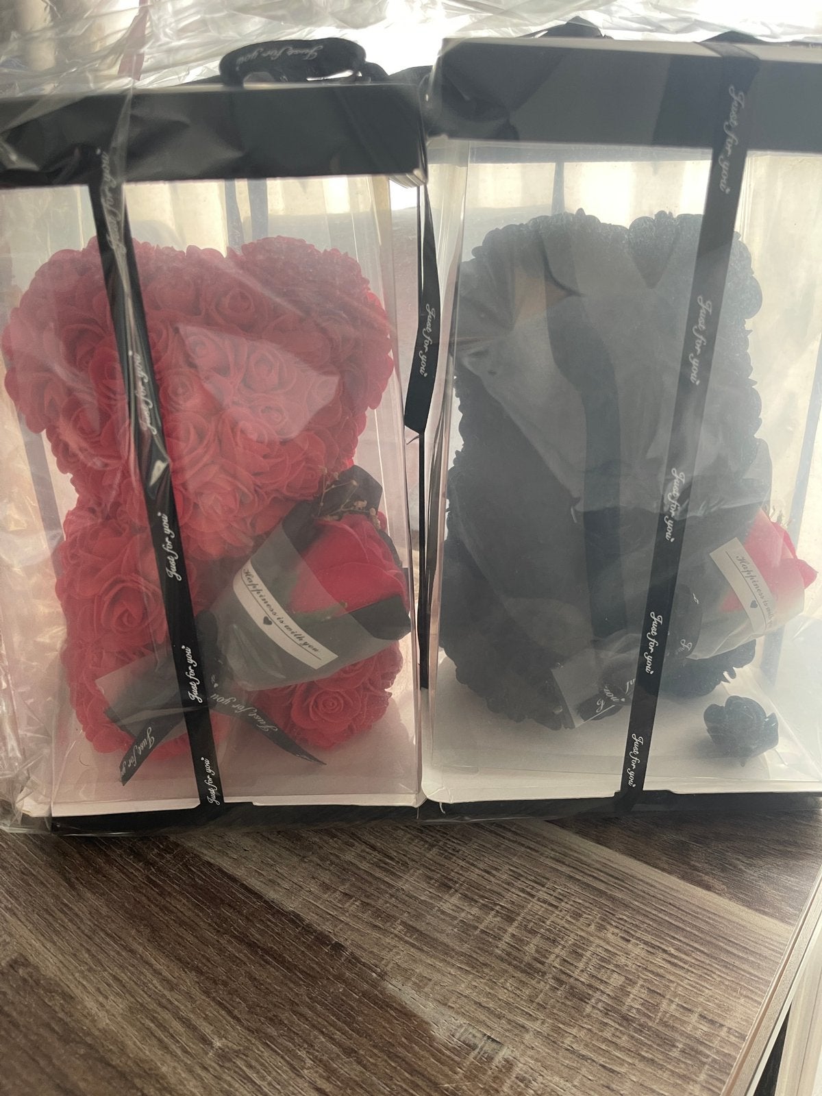 Teddybeer in de vorm van een roos, Verzamelen, Ophalen, Zo goed als nieuw