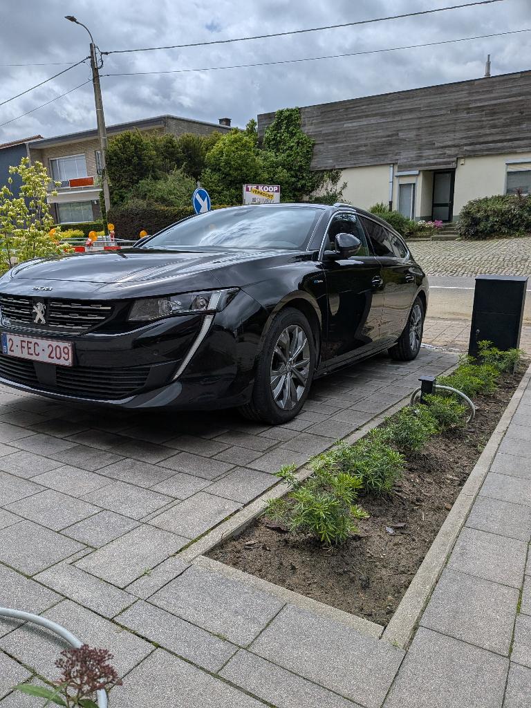 Peugeot 508sw PHEV, Auto's, Peugeot, Regensensor, Leder en Stof, Zwart, 45 g/km