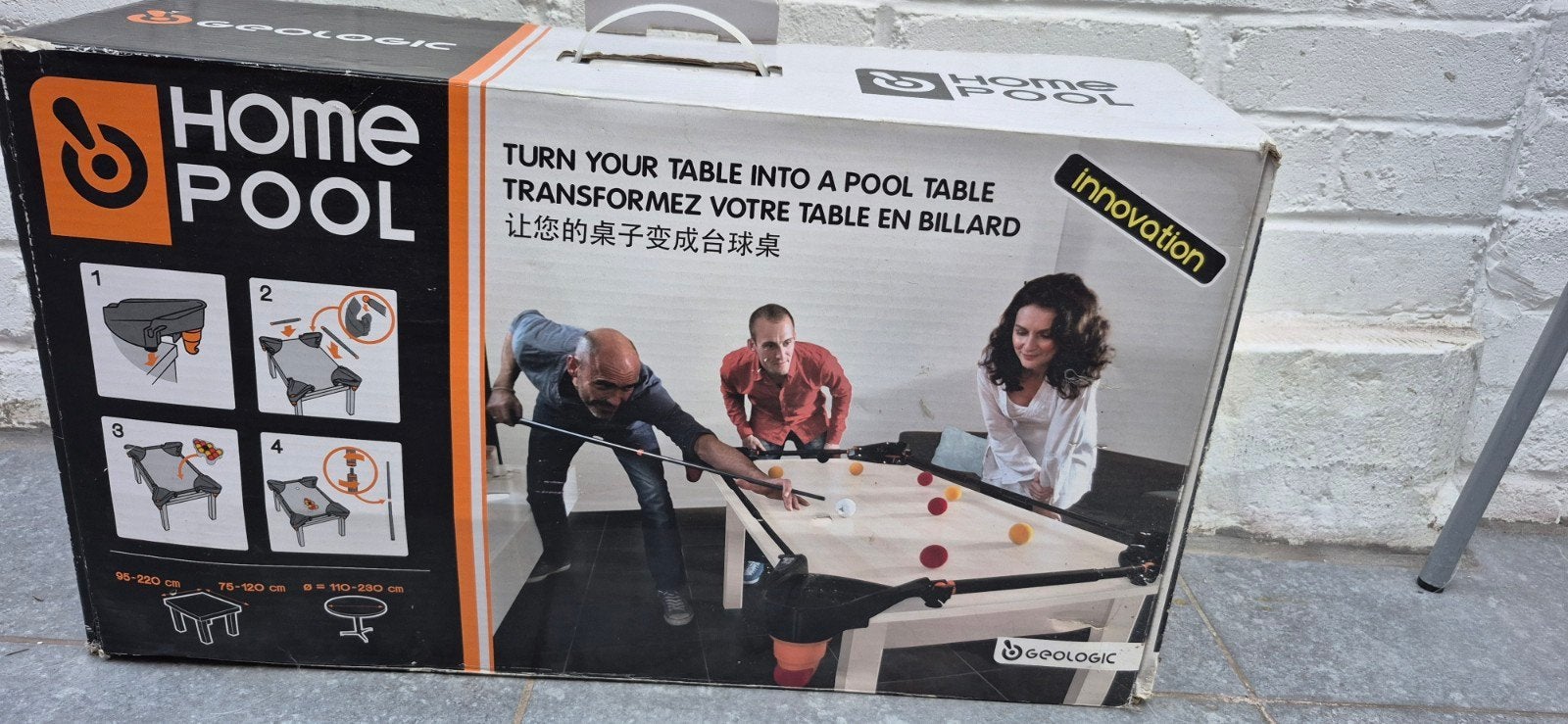 billard modulable, Enlèvement, Comme neuf