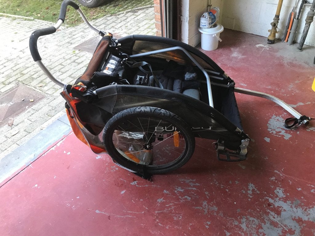 Remorque de vélo, Ophalen, Gebruikt, Opvouwbaar, Burley