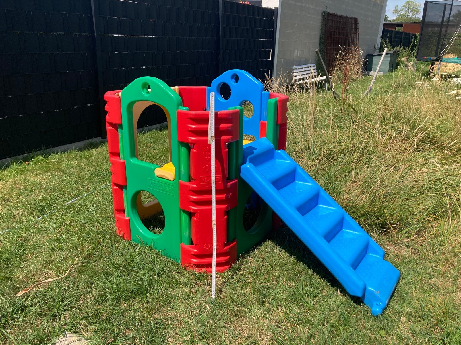 Speelhuisje buiten, Enfants & Bébés, Jouets | Extérieur | Aires de jeux, Enlèvement, Utilisé, Toboggan