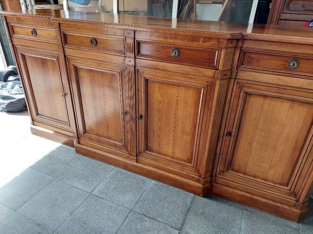 dressoir kersenhout, Ophalen, Gebruikt, Met deur(en), 200 cm of meer