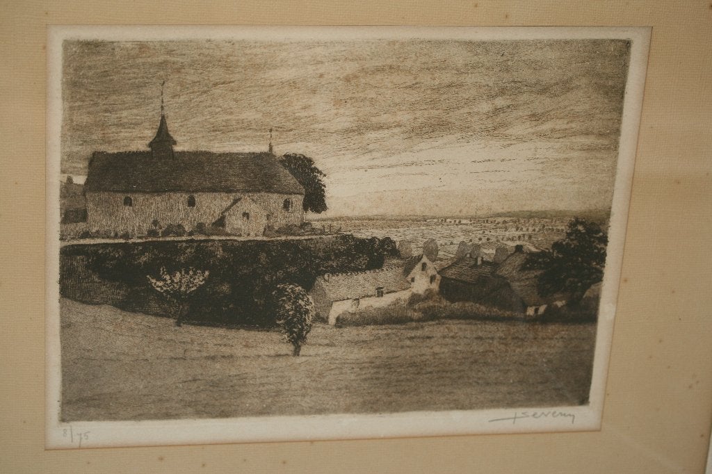 Juliaan Severin (1888-1975) - Gesigneerde ets, Antiek en Kunst, Ophalen of Verzenden, Ets, Gesigneerd