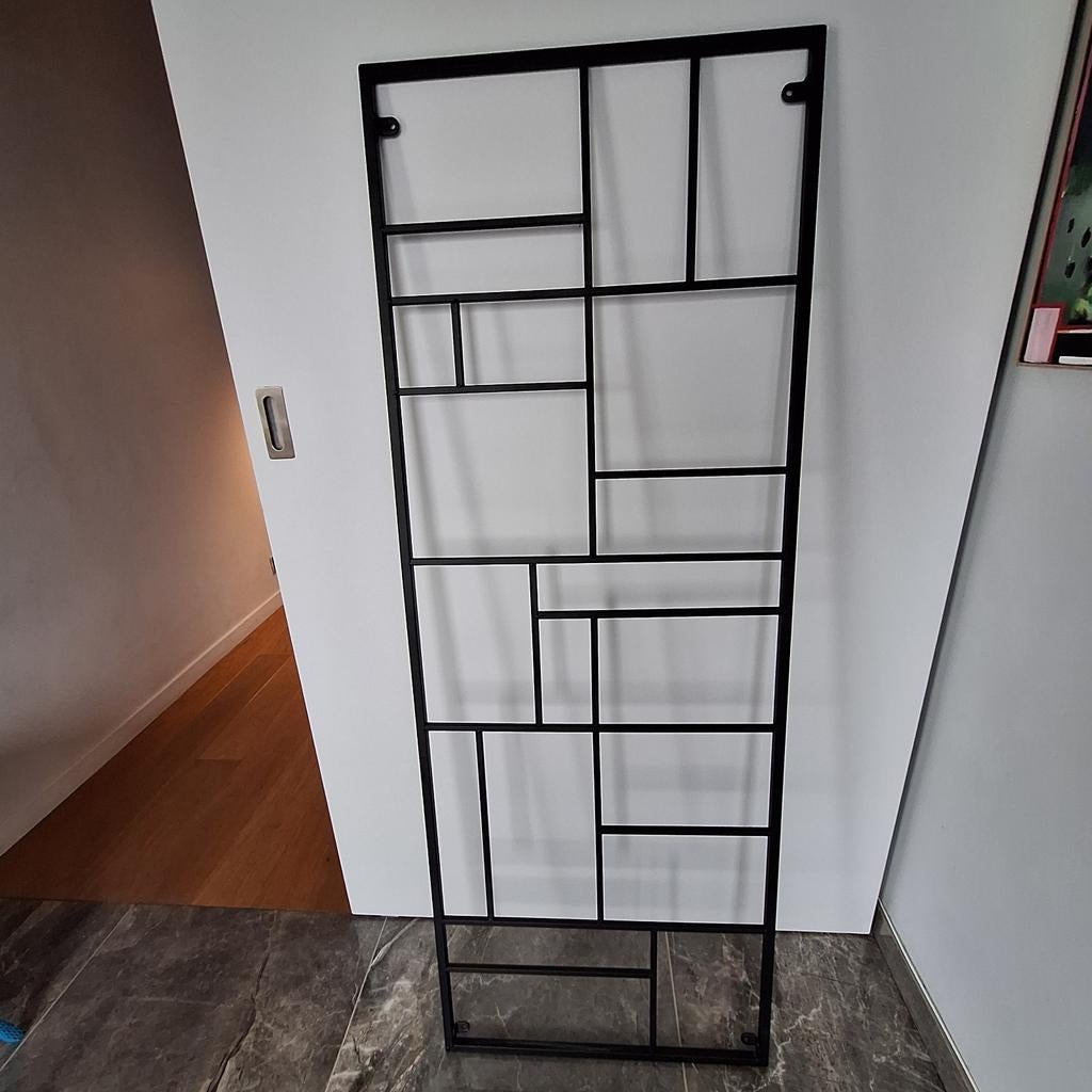 Wandrek zwart metaal, Huis en Inrichting, Woonaccessoires | Memoborden, Ophalen