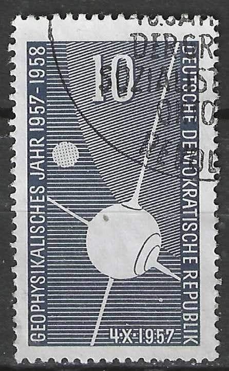 Duitsland DDR 1957/1958 - Yvert 326 - Geofysica (ST), Verzenden, DDR, Gestempeld