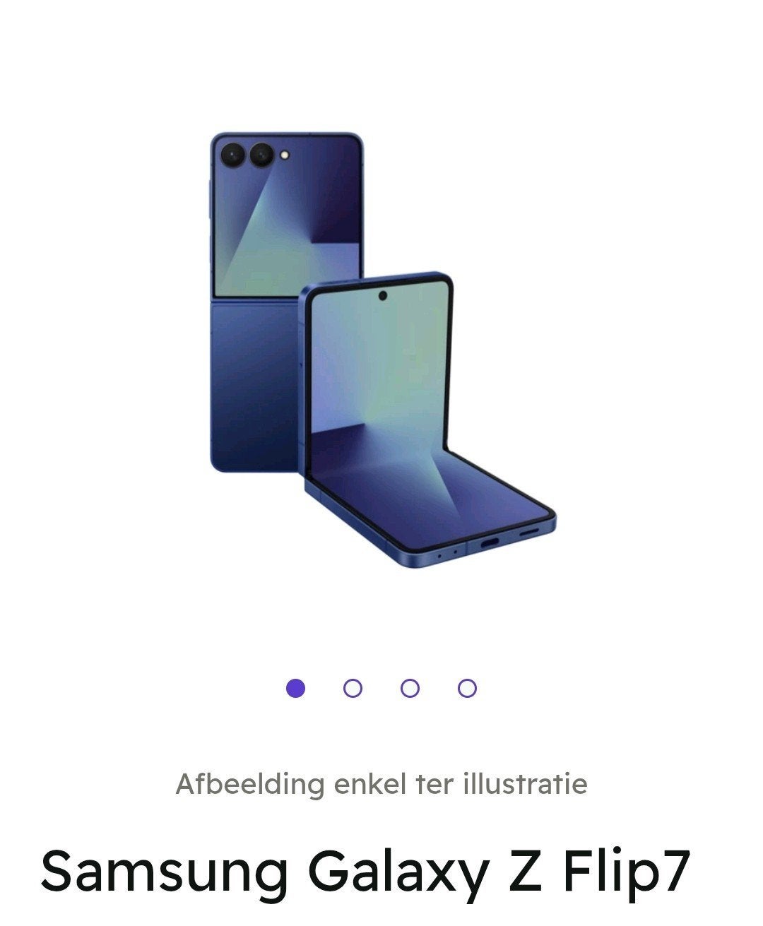 Samsung Galaxy Z flip7, Ophalen, Blauw, Zo goed als nieuw, Galaxy Z Flip