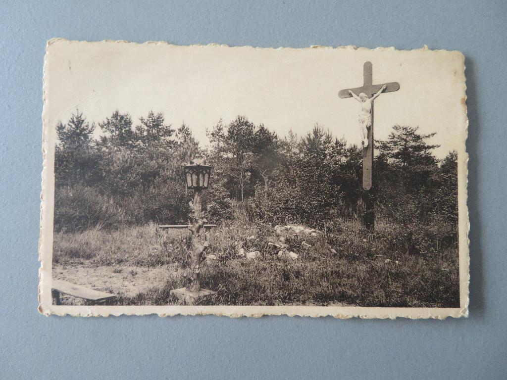 kruis der bevrijding oude windmolen 1944 Zoersel, Verzamelen, Verzenden, Overige soorten, Foto of Poster