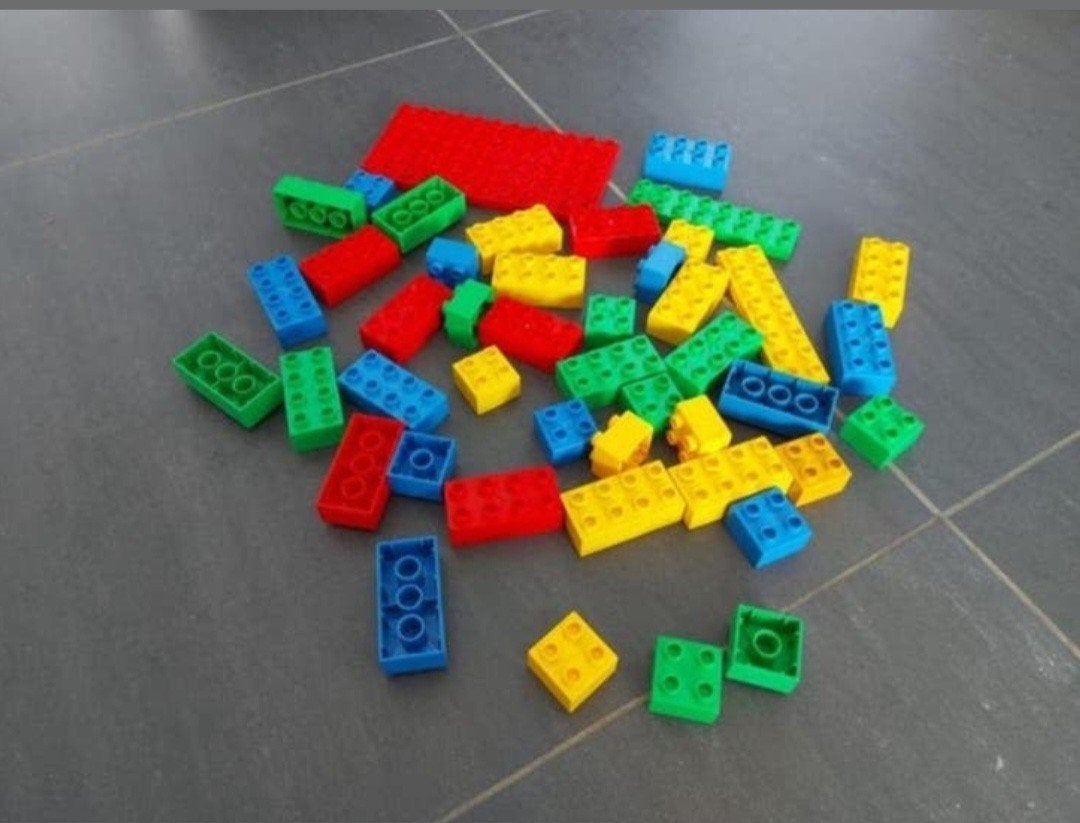 Set duplo blokken en bouwplaat, Kinderen en Baby's, Ophalen of Verzenden, Zo goed als nieuw, Duplo