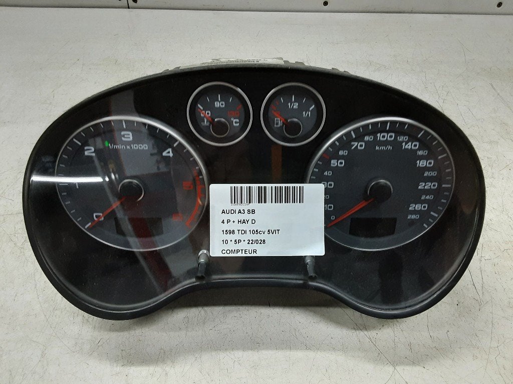 COMPTEUR DE VITESSE Audi A3 Sportback (8PA) (8P0920932G), Utilisé, Audi