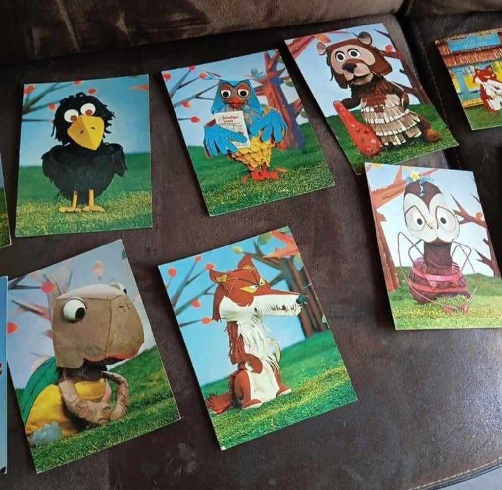 Fabeltjeskrant anzichtkaarten 17 stuks hele serie ongelopen, Ophalen of Verzenden, Zo goed als nieuw, Tv, Foto of Kaart